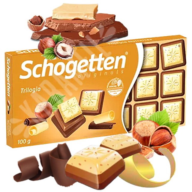 Chocolate Schogetten Originals Trilogia - Importado Alemanha