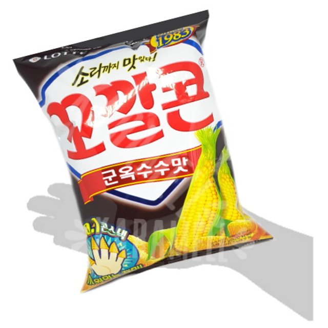 Salgadinho De Milho Torrado Corn Chips - Lotte - Importado Coréia