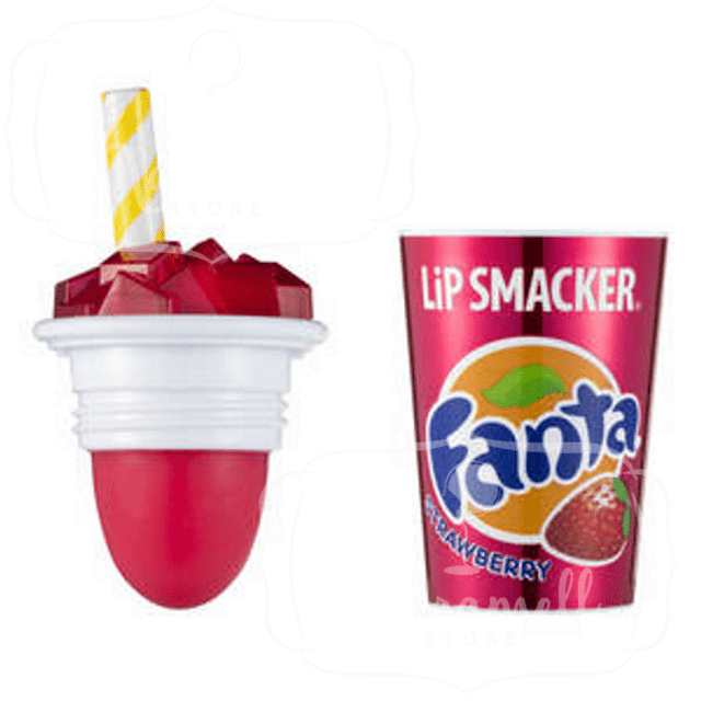 Lip Smacker Fanta Strawberry - Bálsamo Labial - Sabor Fanta Morango - Importado dos Estados Unidos