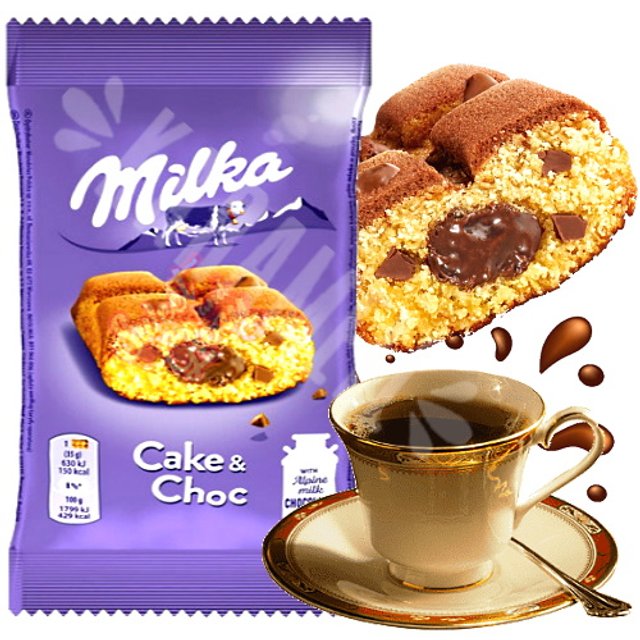 Cake & Choc Milka Chocolate Biscoito - Importado Polônia