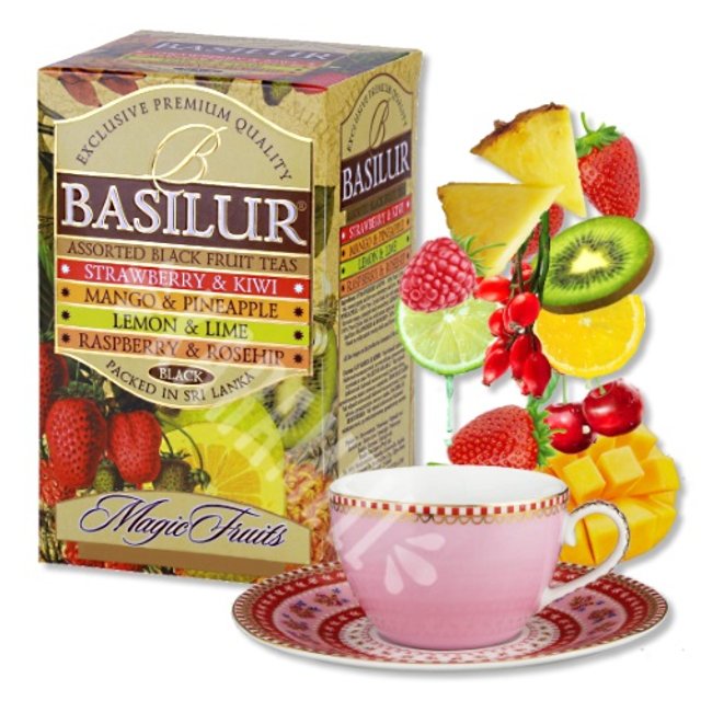 Chá Basilur - Magic Fruits Assorted Black Fruit Teas - Sri Lanka