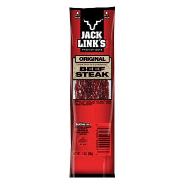 Jack Link's Original Beef Steak - Snack de Carne Com Especiarias - Importado dos Estados Unidos