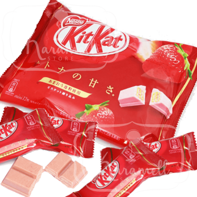 Kit Kat Strawberry - Chocolate Branco e Morango * Edição Especial * - Importado do Japão