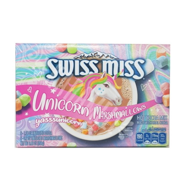 Cacau em Pó Unicorn Marshmallows - Swiss Miss - EUA