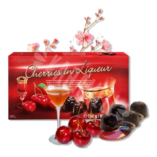 Bombons Chocolate - Cherries in Liqueur - Maitre Truffout - Áustria