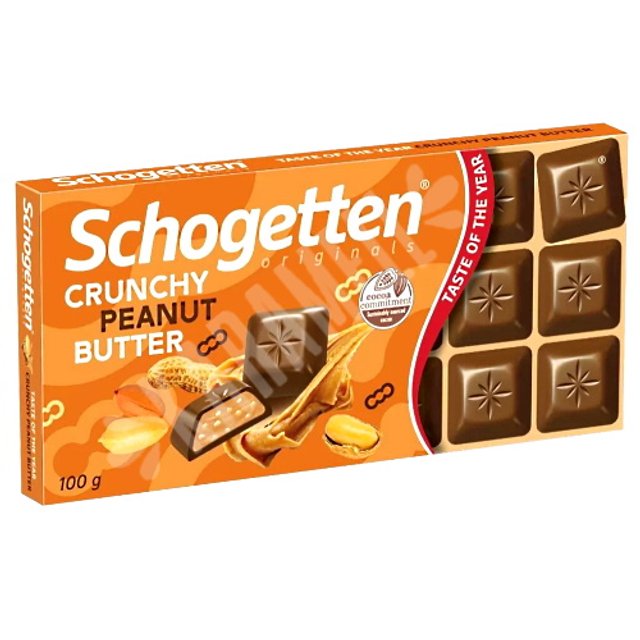 Chocolate Schogetten Crunchy Peanut Butter - Importado Alemanha