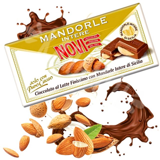 Chocolate Mandorle Intere - Novi - Importado Itália