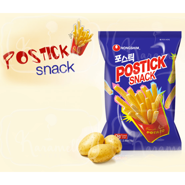 Nongshim Postick Snack - Salgadinho de Batata - Importado da Coreia
