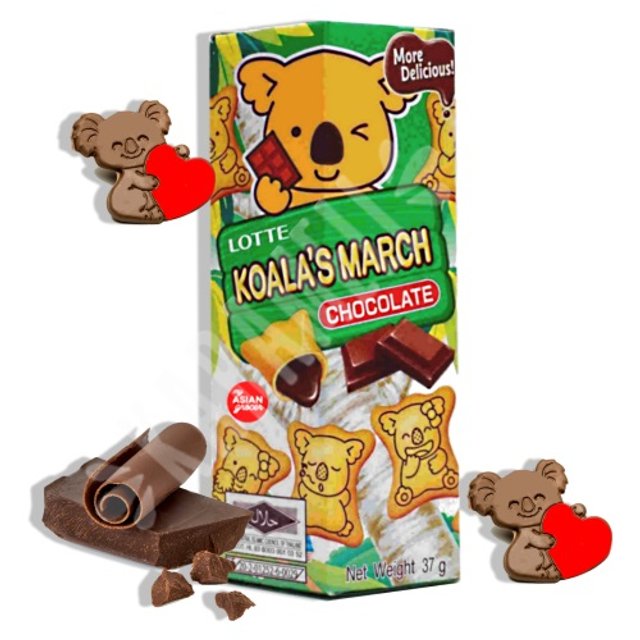 Biscoito Koala Chocolate - Lotte - Importado