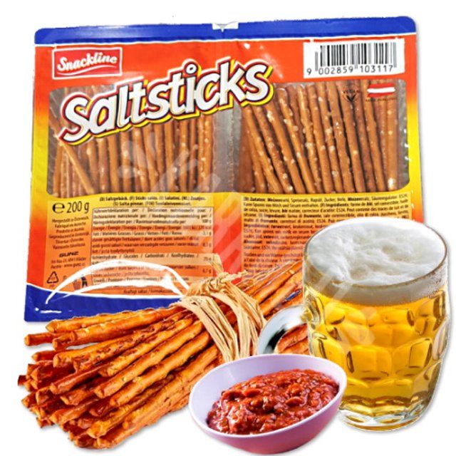 Biscoito Saltsticks Pretzel - Snackline - Importado Áustria