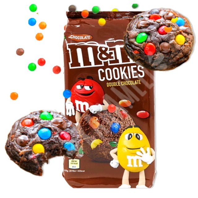 M&M's Cookies Double Chocolate - Importado Hungria