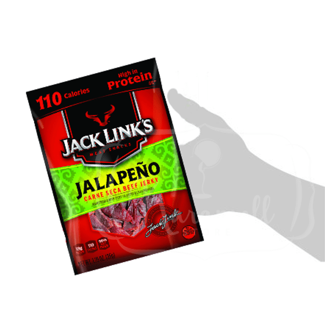 Jack Link's Jalapeño - Snack de Carne Com Pimenta - 35g - Importado EUA