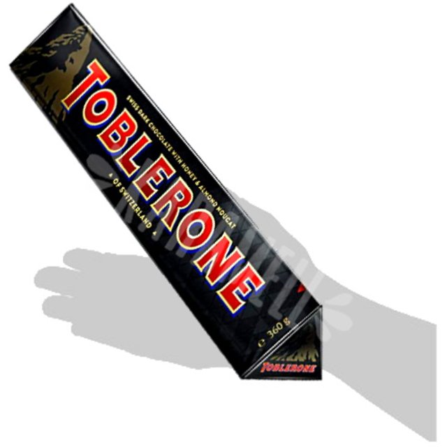 Toblerone Gigante Dark Honey Almond Nougat - Importado Suiça