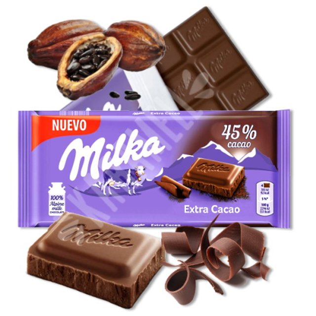 Milka Extra Cocoa - Chocolate Meio Amargo - Importado da Polônia