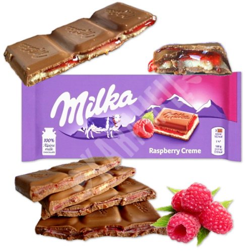 Milka Raspberry Poland Chocolates da Polônia - Milka Raspberry Creme 100g | Karamell Store