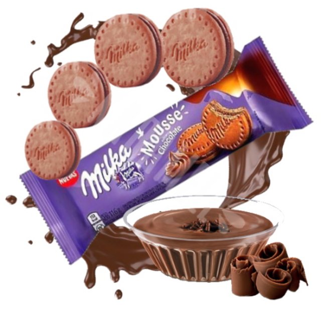 Milka - Biscoito Mousse Chocolate - Importado da Argentina