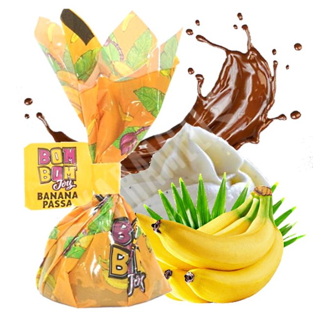 Bombom de Chocolate Banana Passa com Recheio - Joy 