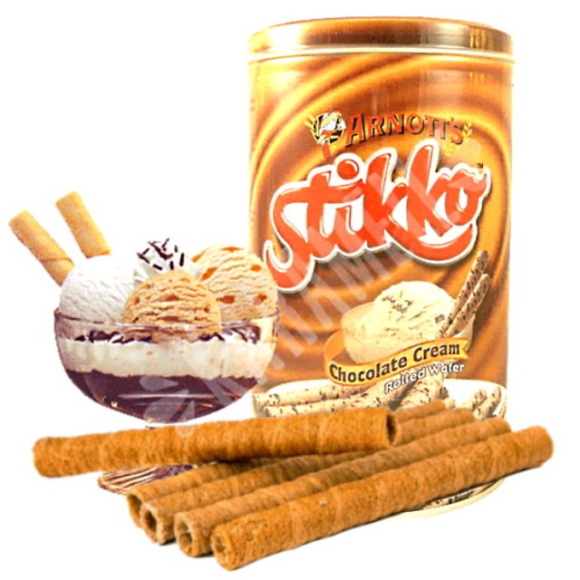 Arnott's Stikko - Biscoito Australiano Tubo recheado com Chocolate Cremoso