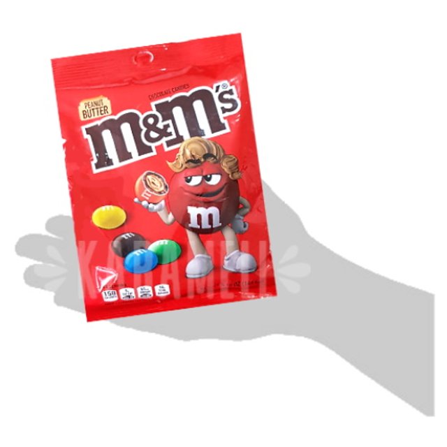 M&M's Peanut Butter 144.6g - Chocolate Candies - EUA  