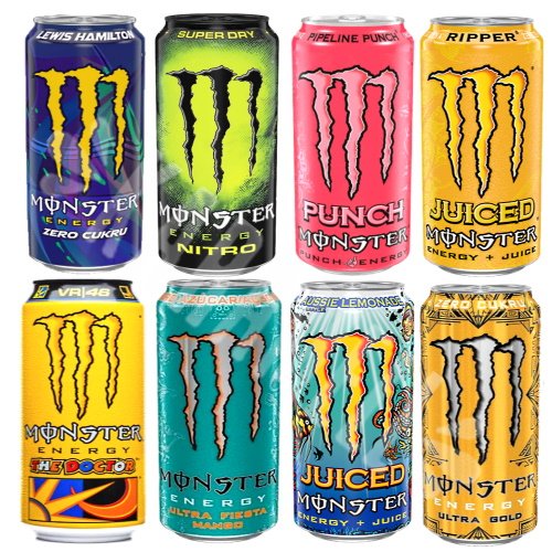 Kit Box Bebida Monster Energy 8 Melhores Edições - Importado