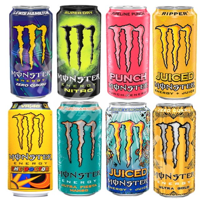 Kit Box Bebida Monster Energy 8 Melhores Edições - Importado