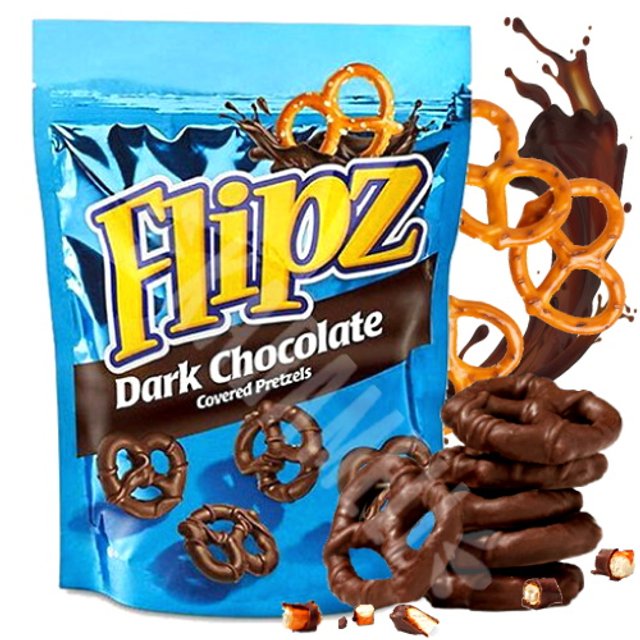 Flipz Dark Chocolate Pretzels - Importado EUA
