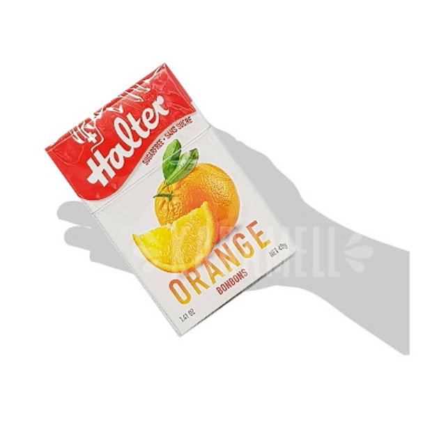 Balas Halter Sugar Free - Orange - Importado Suíça