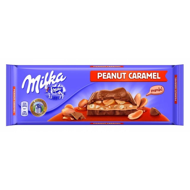 Milka Peanut Caramel 276gr - ATACADO 6X - Importado Polônia