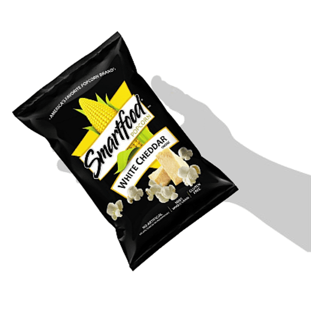 Smartfood Popcorn White Cheddar - ATACADO 6X - Importado USA