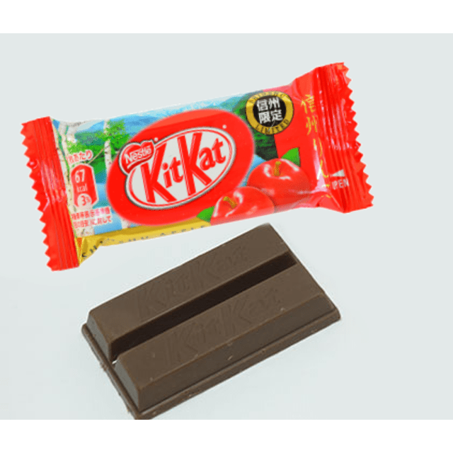 Kit Kat Shinshu Apple - Chocolate ao Leite e Maçã - Edição Limitada - Importado do Japão