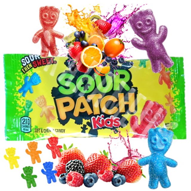 Balas Sour Patch Kids Soft Chewy Candy - Importado México