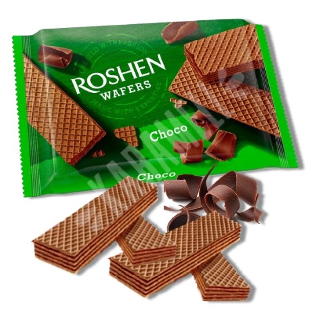 Biscoitos Wafers Choco - Roshen - Importado Ucrânia