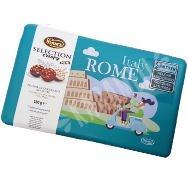 Bombons Chocolate Sortidos Witor´s - Caixa Temática Rome - Itália