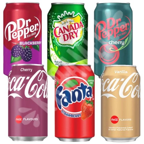 Kit Box 4 Refrigerantes - Coca Dr Pepper - Importado | Karamell Store
