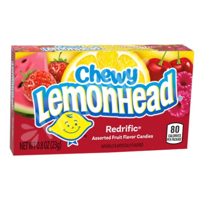 Chewy Lemonhead Redrific - Bala Mastigável Vários Sabores - México