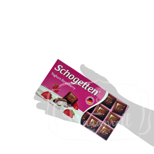 Schogetten - Chocolate, Iogurte e Morango - Importado da Alemanha