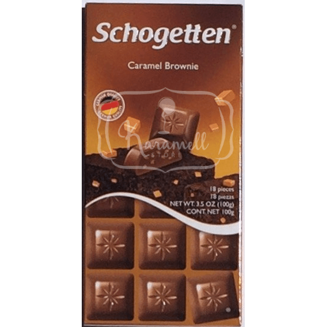 Schogetten Caramel Brownie - Chocolate Alpino - Importado Alemanha