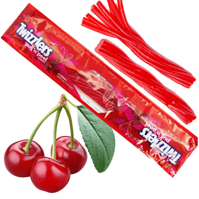 Twizzlers Pull N' Peel Cherry - Cereja - Importado dos Estados Unidos