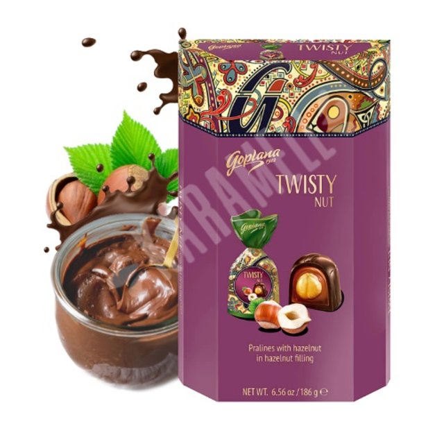 Chocolate Goplana - Bombons Twisty Nut - Importado da Polônia