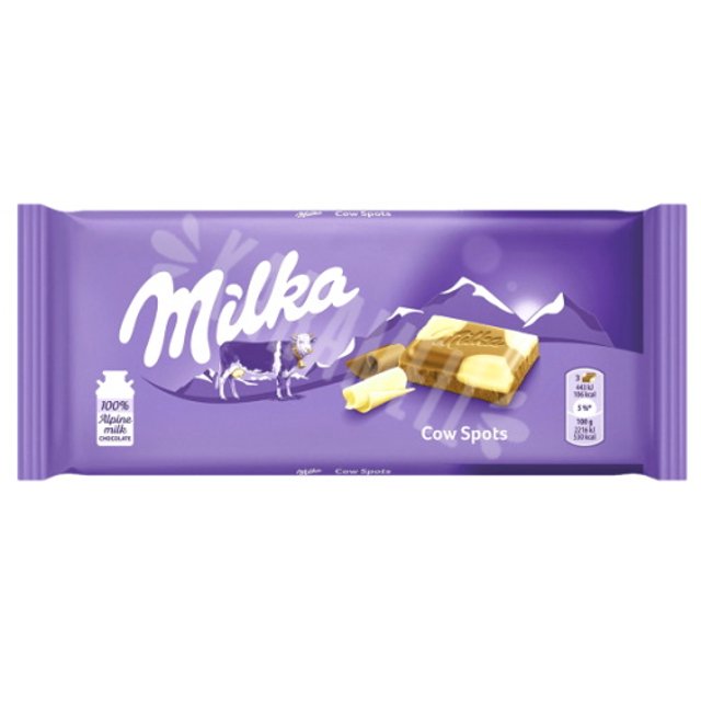 Milka Happy Cow Spots - Chocolate ao Leite & Branco - Importado da Polônia