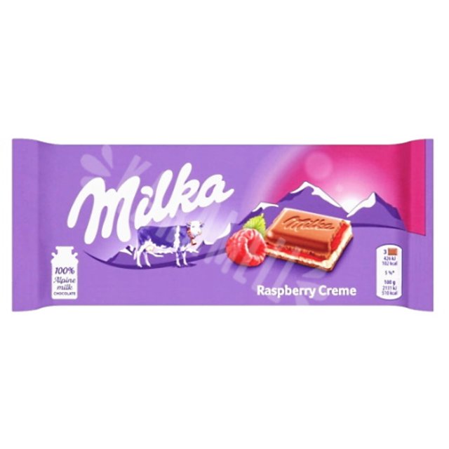 Chocolates da Polônia - Milka Raspberry Creme 100g | Karamell Store