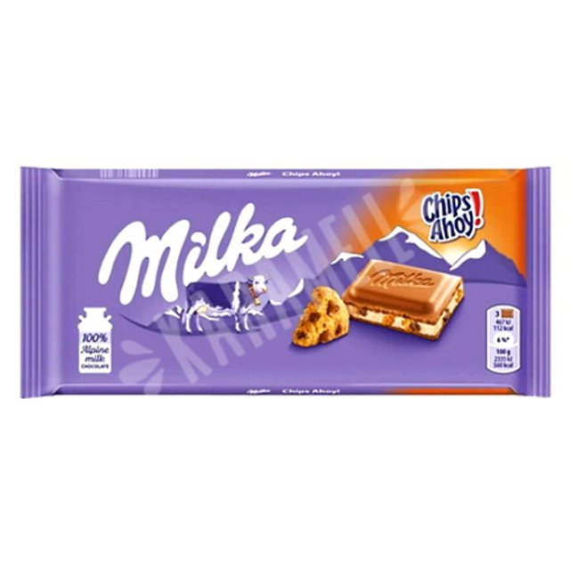 Chocolates Importados da Polônia - Milka Chips Ahoy - 100g