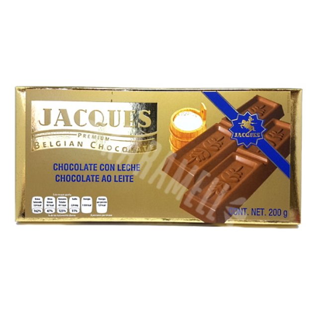 Jacques Premium - Belgian Milk Chocolate - Importado da Bélgica - 200g