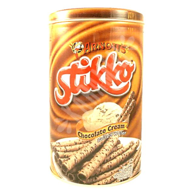 Arnott's Stikko - Biscoito Australiano Tubo recheado com Chocolate Cremoso