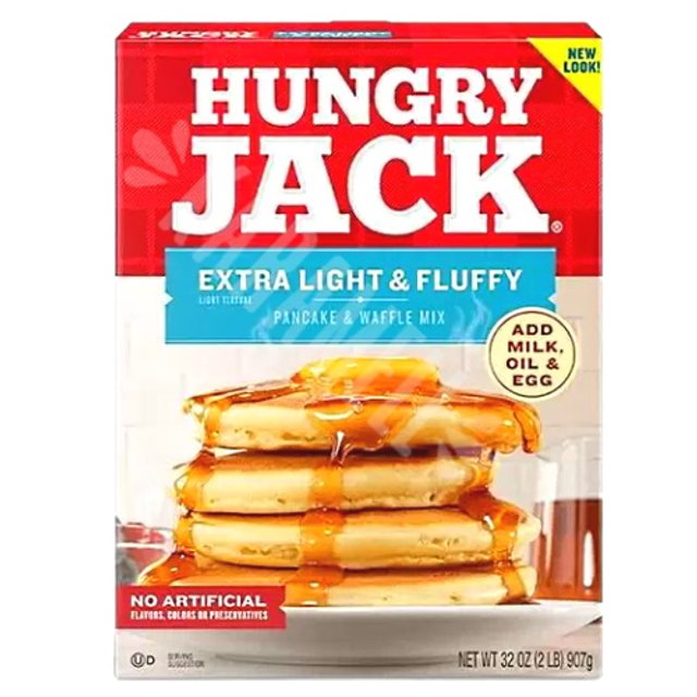 Panquecas Waffle Mix Extra Light Fluffy Hungry Jack - Importado EUA