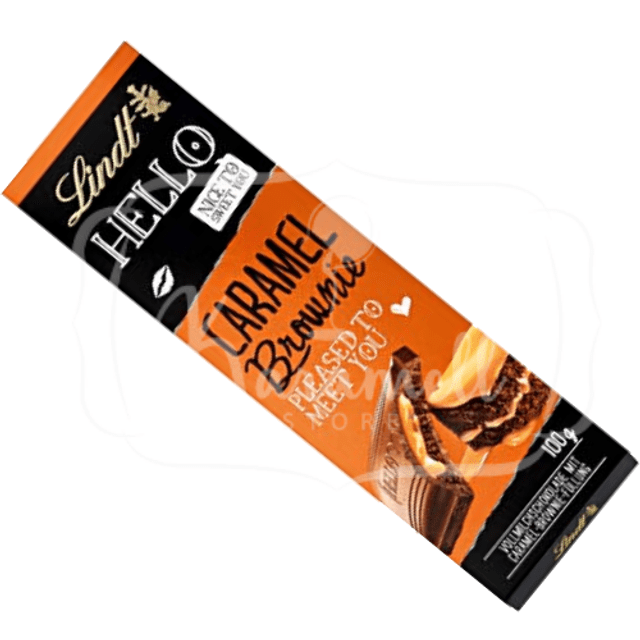 Lindt Hello Caramel Brownie - Chocolate & Caramelo Importado Alemanha