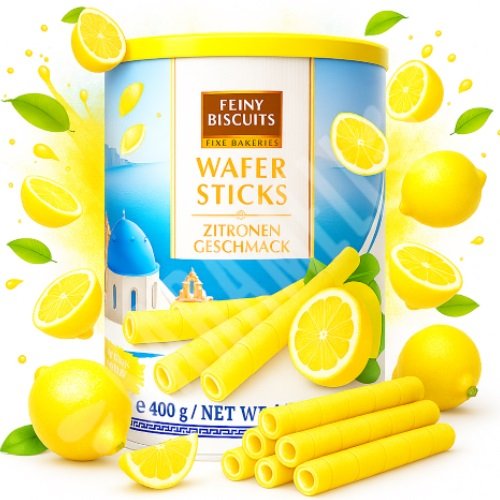 Wafer Sticks Zitronen Geschmack - Feiny Biscuits - Áustria | Karamell Store