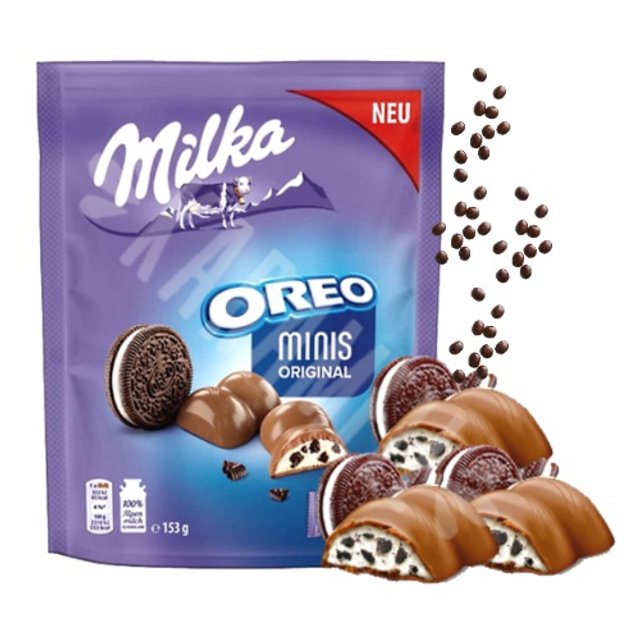 Barrinhas de Chocolate ao Leite Recheadas - Milka Oreo - Eslováquia