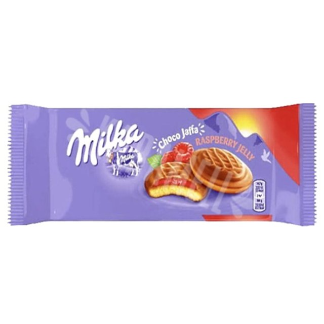 Biscoito Choco Jaffa Raspberry Jelly - Milka - Importado Romênia