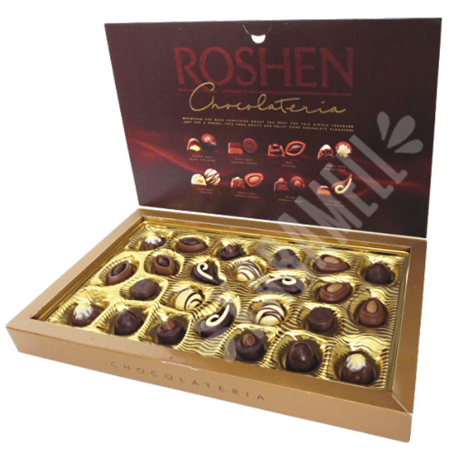 Bombons de Chocolates Sortidos da Chocolateria Roshen - Importado da Romênia